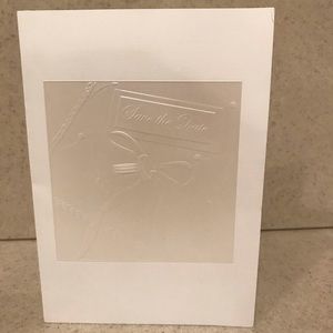 6-Panel Ring Pillow Save the Date with Die Cuts